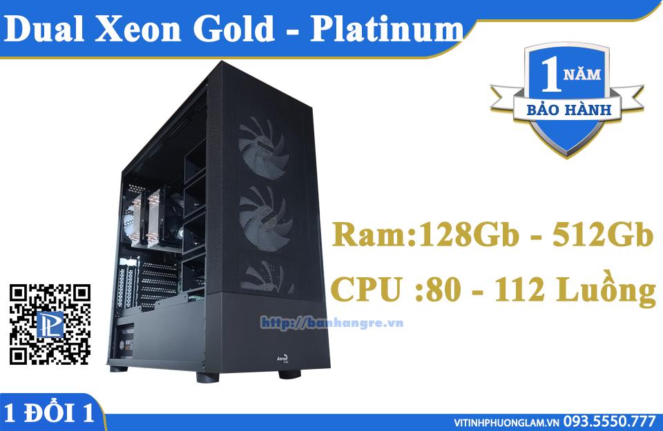 Supermicro X11DPH / Dual Xeon Gold / Xeon Platinum (80 Luồng - 112 Luồng) / DDR4 ECC 128GB - 512GB / SSD Nvme 2TB